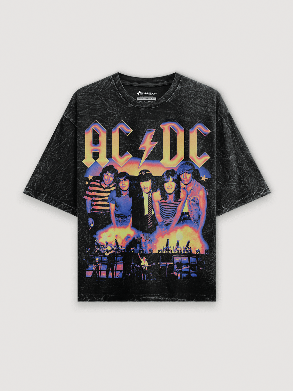 AC/DC Washed T-shirt – NyxDyllon