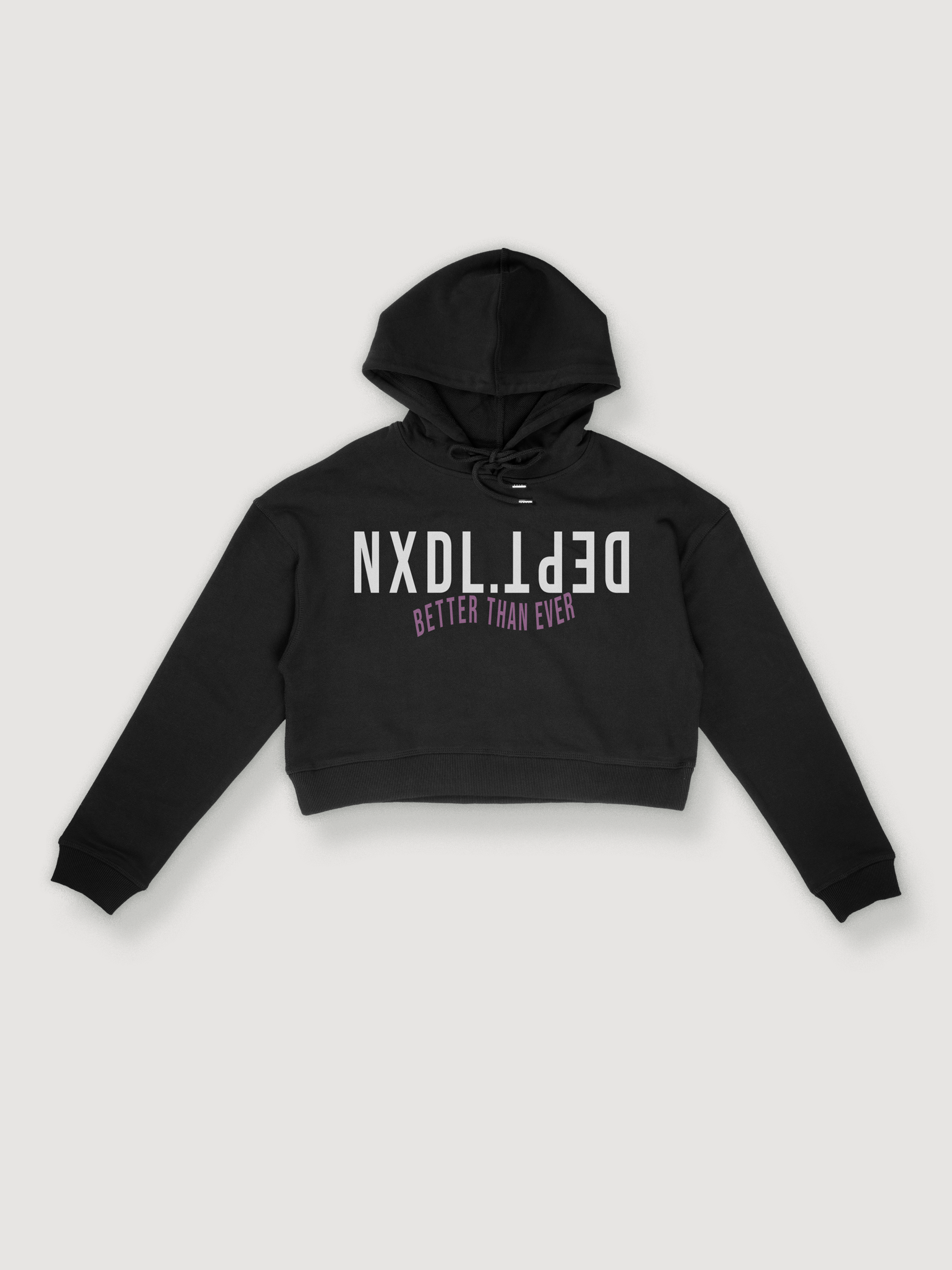 Dept. Slogan Crop Hoodie