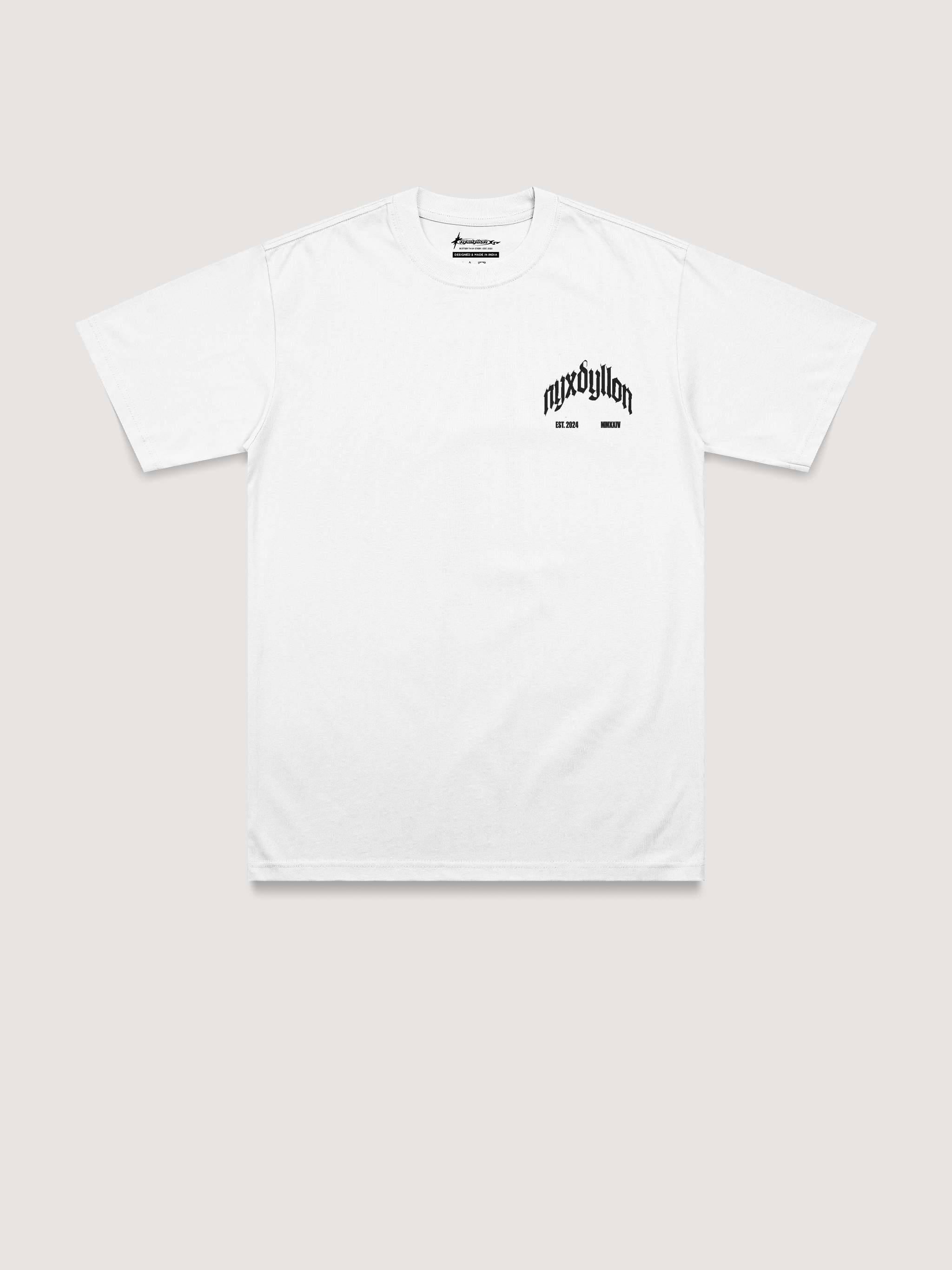 Slogan Puffed Regular Fit T-Shirt White